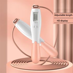 1pc Gym Fitness Smart Jump Rope With LCD Screen Counting Speed Skipping 2.8 M / 9.18ft (Items: Skipping Rope, Color: pink)