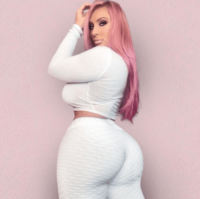Hip-turned Folds Elastic High-waist Fitness Leggings Breathable Slim Indoor Sports (Color: White, size: 2XL)