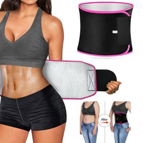 Silver Ion Sweat Slimming Waist Sauna Belt (Color: yellow)
